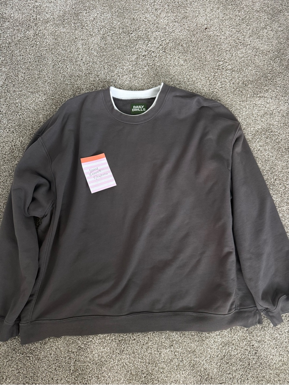 Daily Drills Dark Grey Crew